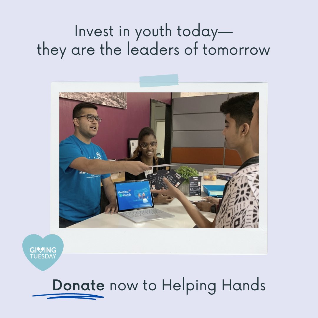helpinghands's tweet image. Donation link: donorbox.org/lend-us-a-help…

Your #GivingTuesday donation to Helping Hands will support our leadership programs for youth in Ontario 🙌

#GivingTuesdayCA #TogetherWeGive #TogetherWeHelp #GivingTuesday2022 #MardiJeDonne