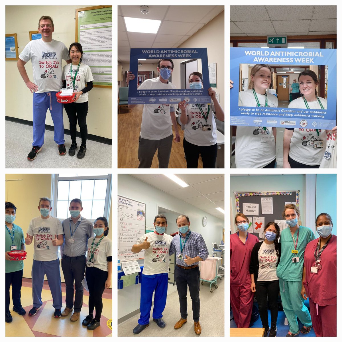 Amazing #WAAW effort from all AMS Teams across #Cymru 🏴󠁧󠁢󠁷󠁬󠁳󠁿! 
Diolch / grazie to @f_faggian for designing the #IVOST #SSTF t-shirts, everyone looked great and they got people talking about 💉➡️💊 #AMR #KeepAntibioticsWorking #AntibioticGuardian