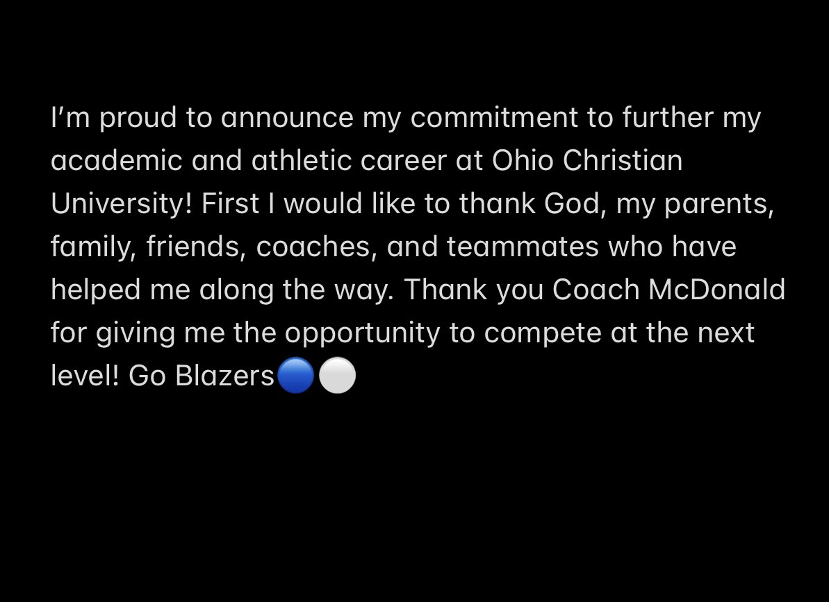 COMMITTED 100%🔵⚪️ <a href="/evanmcdonald96/">Evan McDonaLd</a> <a href="/OhioChr_BB/">OCU Baseball</a> <a href="/BaseballCville/">Circleville Baseball</a> <a href="/Athletics_CV/">Circleville Athletics</a> <a href="/LookoutsCbus/">Brownlee Lookouts Columbus</a> <a href="/brownleelookout/">Brownlee Lookouts</a> <a href="/CVBHardball11/">Travis Gray</a>