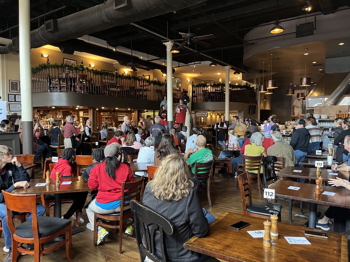 Volunteer training for Chuck’s Thanksgiving feast!  #since2010