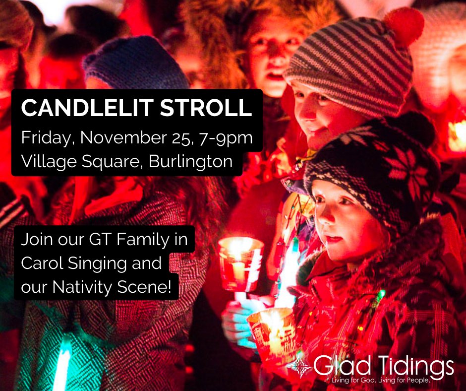 GT Families - we'd love to have YOU part of our Caroling team and Nativity Scene TOMORROW Night as the city of Burlington kicks off its annual Festival of Lights!
Join us downtown in Village Square from 7-9 pm at Lola Choco Bar.
Email ljarmai@gtburlington.org to sign up.