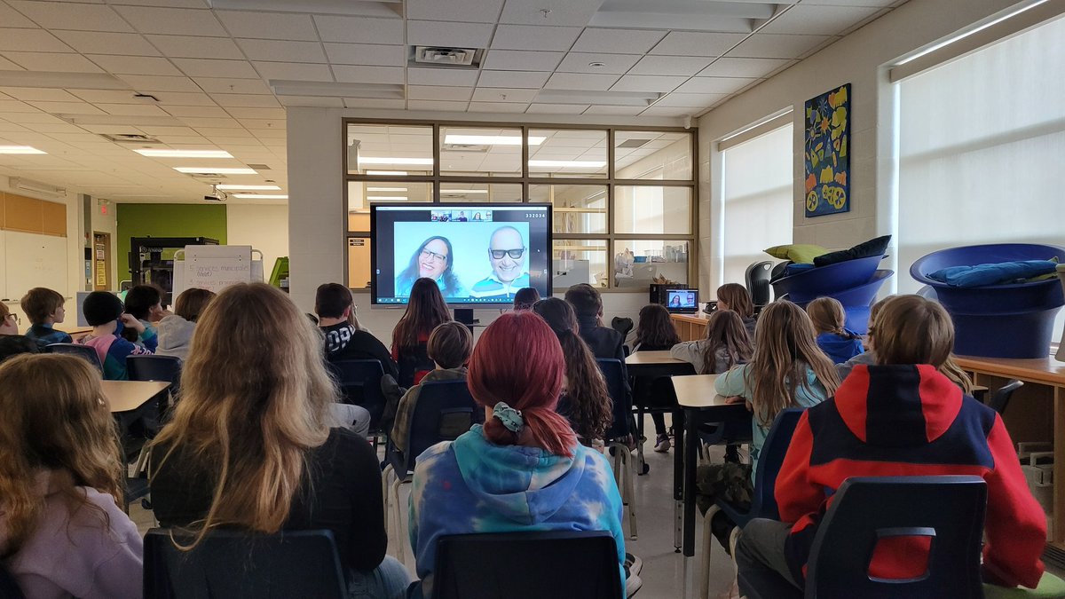 A BIG THANK YOU to Mauricio from the New Canadian Centre (<a href="/NCC_Ptbo/">New Canadians Centre</a>) and their Living Library members Rafael and Aru for sharing their experience of moving to Canada and how much they've learned about Canada since arriving. Thank you Mme. Moriarity for organizing this learning!