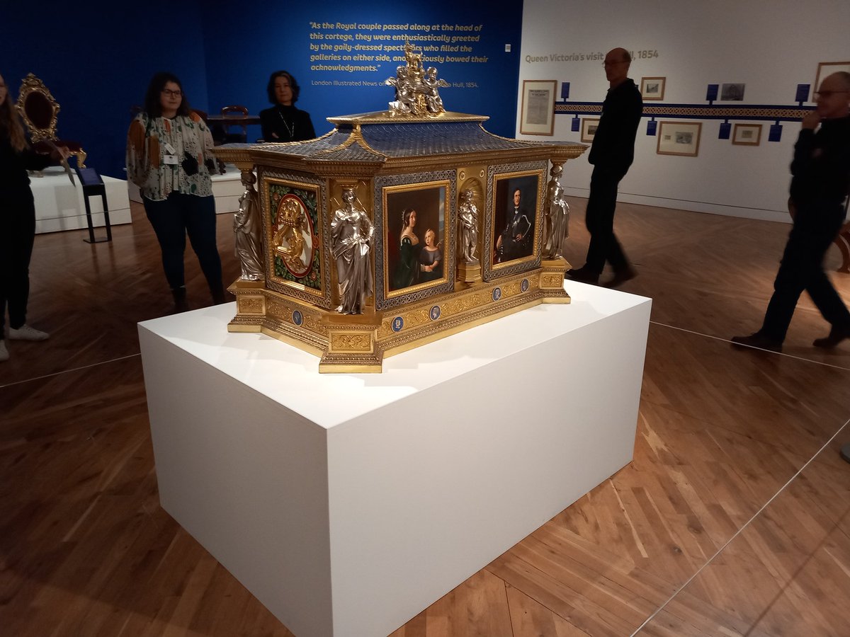 DrAlexOmbler's tweet photo. It was great to hear about the fantastic projects funded by the @HumberMuseums partnership's small grants scheme today at the @HullFerens. We also enoyed a tour of the fascinating new 'Queen Victoria and Hull' exhibiton. 👏 https://t.co/TQJLJi9w8g