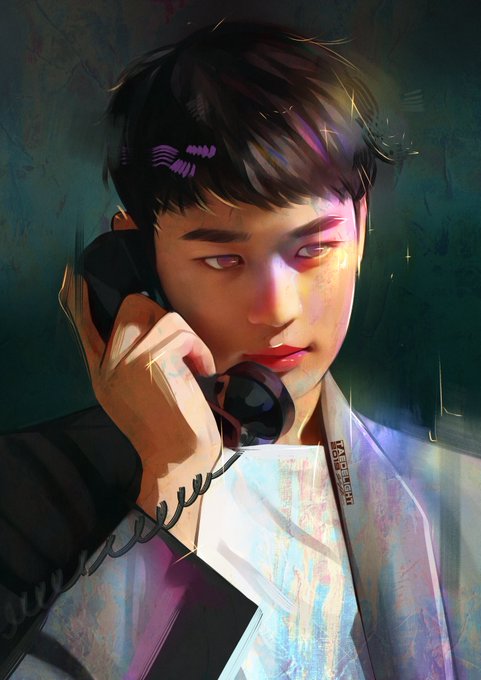 「talking on phone」 illustration images(Latest)｜3pages