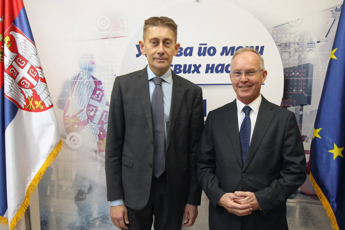 MDULS's tweet photo. Мартиновић и Брату: Интензивирање сарадње #MDULS и @OSCE_Serbia од великог значаја за спровођење #RJU у 🇷🇸
👉 Сазнајте више: https://t.co/Wt8qC4HQ7R
@OSCE_Serbia
📸 #OEBS/Милан Обрадовић и #MDULS https://t.co/v4gvIJjxJF