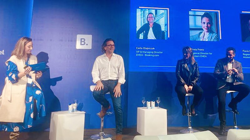 Todos los actores del sector coincidimos en que la recuperación turística debe pasar necesariamente por lograr un turismo más sostenible y de calidad. Hoy lo hemos debatido en el evento de @bookingcomm en Madrid