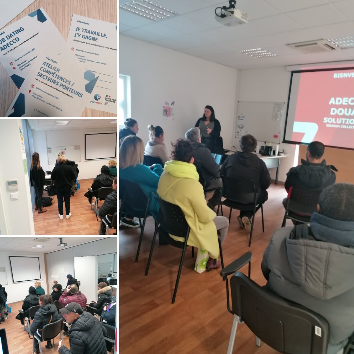 Jour 4️⃣ semaine #reussirsansattendre : 5️⃣5️⃣ personnes présentes dans nos actions :  #recrutements 🏆 #formations et #solutions pour tous. merci à nos partenaires  @Adecco <a href="/FLORALYS/">Floralys</a> @poleemploi_HDF  #tousmobilises  <a href="/MoriauxCath/">Catherine Moriaux</a> <a href="/DuboisFranck12/">Dubois Franck</a>  <a href="/christinechot1/">Christine Choteau</a>  <a href="/LefetzAnne/">Lefetz Anne-Sophie</a>