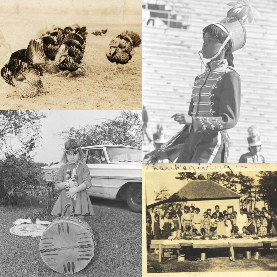 Happy Thanksgiving from across time and space in #Alabama! (Clockwise from top left: Dallas County 1929, Montgomery 1966, Jacksonville 1922, Atmore 1972). #thanksgiving #traditions #folklife