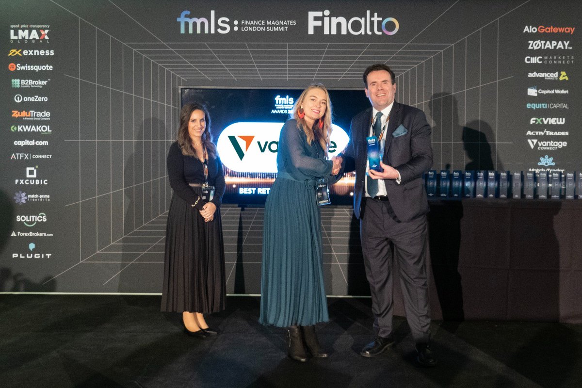 vantagemkts_uk's tweet photo. We are thrilled to conclude our participation at the Finance Magnates London Summit 2022, it has been a truly fruitful event, with the successful launch of #VantageConnect.
🥇 Vantage is honoured to be recognized as the Best Retail CFDs Broker at the #FMLS2022.
#FMLS #FMLS22 https://t.co/FpRwvnfLIb