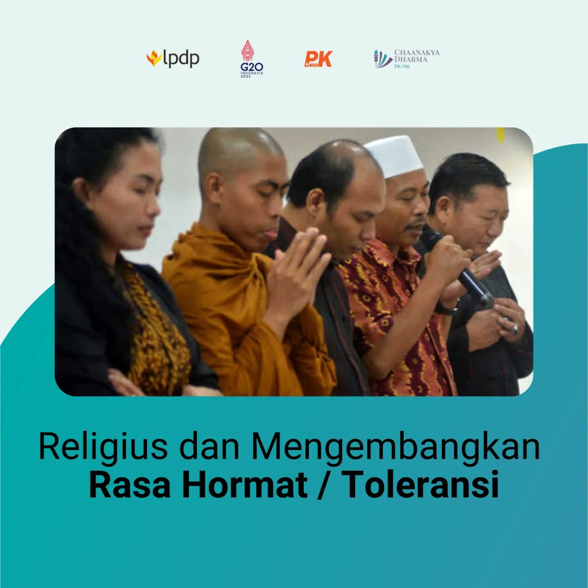 sutha_07's tweet photo. PPK Kemendikbud mendorong agar pendidikan nasional memperhatikan olah hati dan mengimplimentasikan karakter religius antara lain cinta damai, toleransi, dan menghargai perbedaan.
@lpdp_ri
@pk196lpdp
#DiriUntukNegeri
#SDMUnggulIndonesiaMaju
 #AkuPastiMengabdi https://t.co/dkGiwYo6AA
