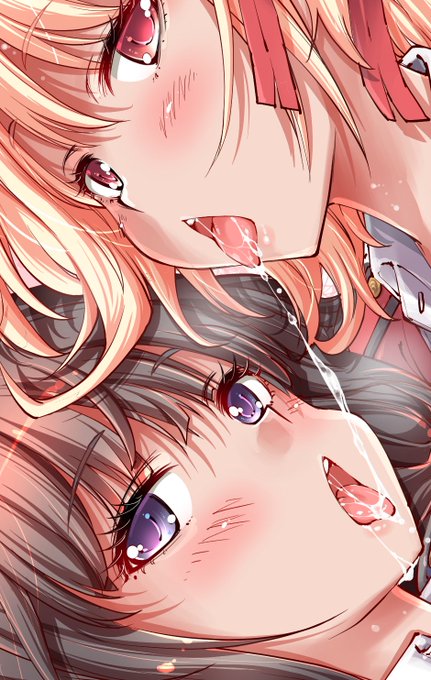 唾液に泡描くと粘っこさ出てエロいかもしれん! 