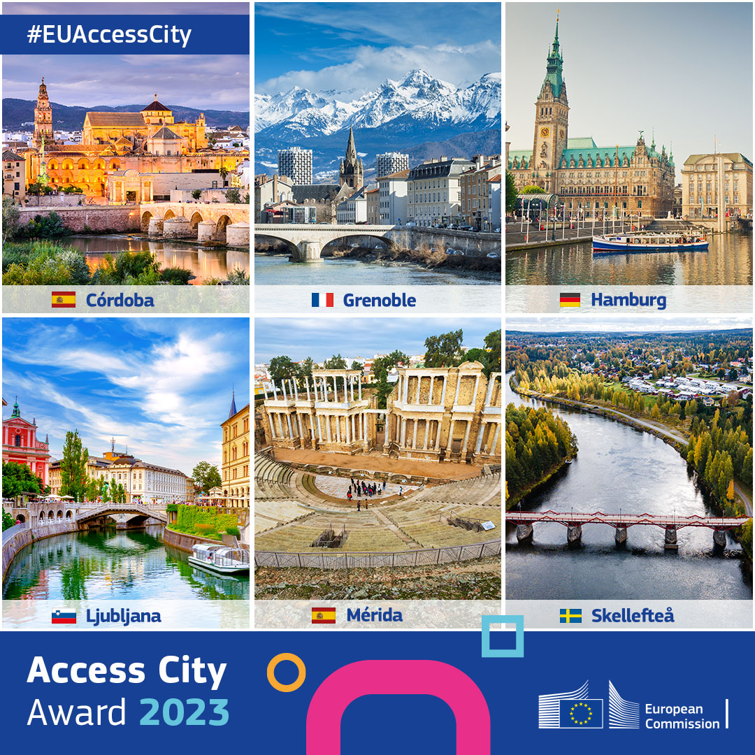 .@G3ict and our inclusive cities global initiative congratulates all the finalists of the European Commission Access City Award 2023. bit.ly/3iedsC0 @VilledeGrenoble @hamburg_de @Skeakommun @ayuncordoba_es @EU_Social