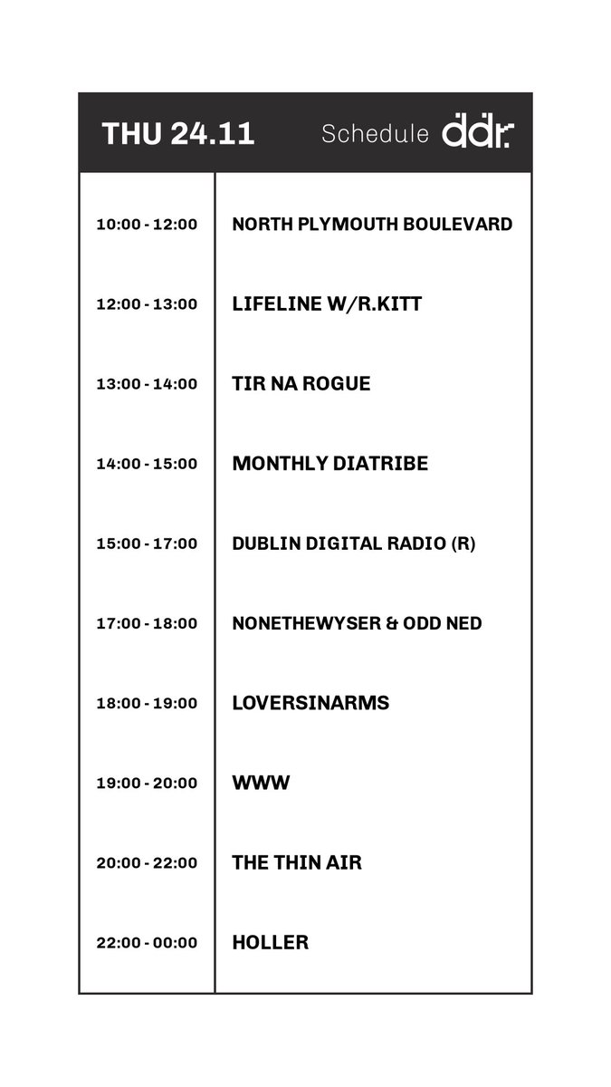 DublinDigiRadio's tweet photo. Thursday - @HowlwithLungs @DiatribeRecords @jordanhearns @thethinair @HollerDublin @antrophe @beardymanchild - join us https://t.co/2EjGn1Qvo2 ⛷💃🏻🛌🔥🫡 https://t.co/i9CiJXTkPt