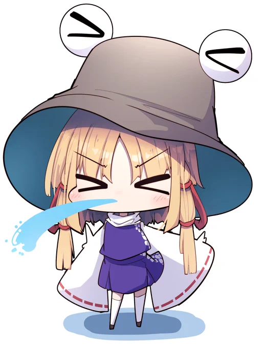 諏訪子ちゃんの水鉄砲! 