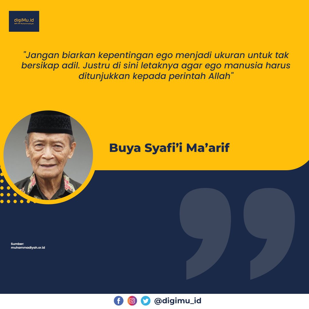 digimu_id's tweet photo. Ego manusia sejatinya harus ditundukkan kepada perintah Allah SWT, karena ego yang "terpelihara" dapat menyengsarakan diri sendiri. Sebab, Allah SWT memerintahkan manusia agar senantiasa berbuat adil kepada sesama tanpa terkecuali.

Sumber: https://t.co/9QFZB5Vvfz

#digimuid https://t.co/gG5tMqNDWX