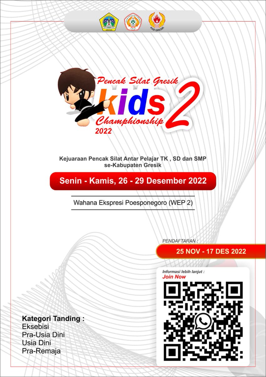 Pagarnusa's tweet photo. Turnamen kid pencak silat se kabupaten gresik https://t.co/ApT9z9my41