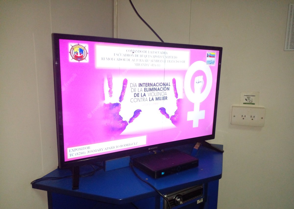 Ab_MirandaRA11's tweet photo. 🚨ENTERATE//En el marco de conmemorarse este próximo 25NOV22 el Dia Internacional de la eliminación de la violencia contra la mujer, se efectuó a bordo del @Ab_MirandaRA11 charla sobre este relevante tema de gran importancia para las mujeres y hombres de mar
#SoyBicentenario https://t.co/9CfthRLbXq