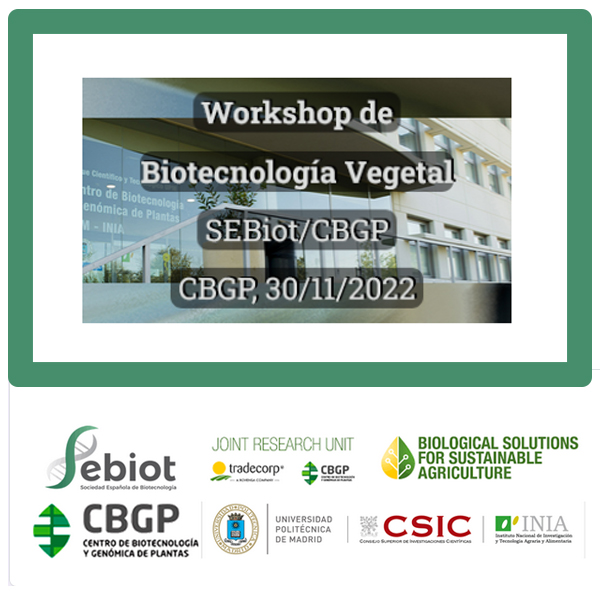 PTecnoagricola's tweet photo. 📌 Workshop de Biotecnología Vegetal @SEBiot – @CBGP_Madrid
🗓️ Miércoles 30 de noviembre, a las 9:15h
📍 #CBGP (Parque Científico y Tecnológico @La_UPM. Campus de Montegancedo) y 👨💻 #online
✍️ Requiere inscripción
➕ Info ⤵️
https://t.co/rTWu3S7Rf8 https://t.co/QA3kOaV8NL