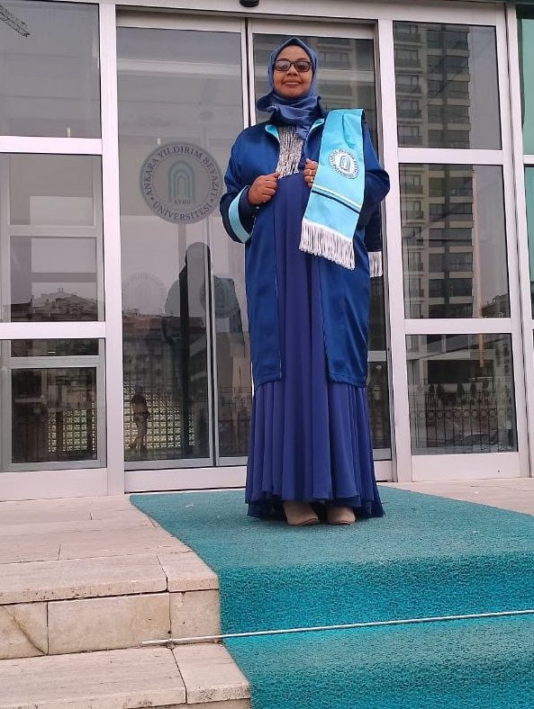 AybuGlobal's tweet photo. We would like to congratulate Elham Murat @ElhamMurad7 from Ethopia for the successful defence of her Masters thesis on 21 Nov, 2022. Her supervisor is Prof. Dr. Salih Mollahaliloğlu. Internal examiner Dr.Nimetcan Mehmet @NimetcanM and external examiner Mağrifet ABDULVELİ BOZLAR https://t.co/t5n7q7Z3YL