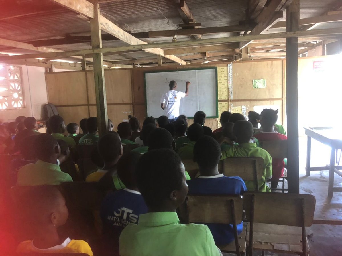 AmbitiousGhana's tweet photo. While we were at it, we distributed branded bins to schools within the area. Check out the pictures from yesterday’s outing! https://t.co/cMP5ZI91Ab