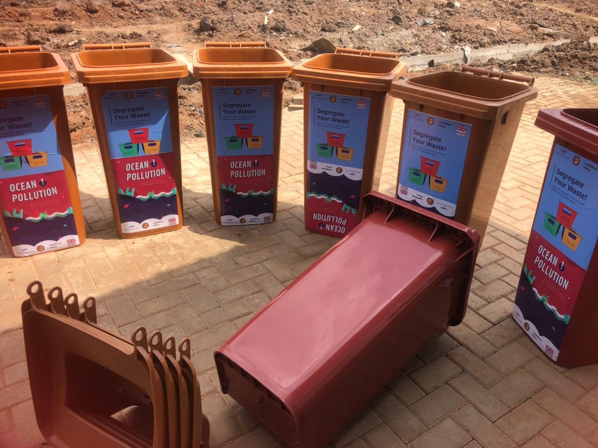 AmbitiousGhana's tweet photo. While we were at it, we distributed branded bins to schools within the area. Check out the pictures from yesterday’s outing! https://t.co/cMP5ZI91Ab
