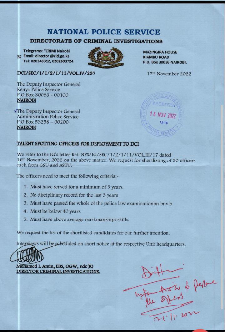 bonifacemwangi's tweet photo. President Ruto is hiring his own killer squad based @DCI_Kenya.No country can operate without one, hit squads are supposed to track and eliminate terrorists,serial killers and dangerous criminals. In Kenya, they also kill activists and commit murder for hire. Dangerous days ahead https://t.co/v4768di2tn