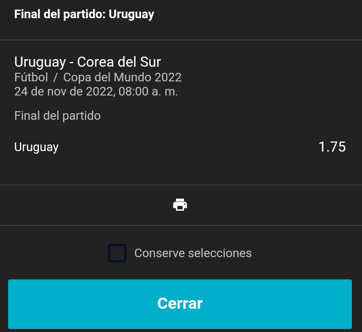 PicksLuxury's tweet photo. #FREEPICKS 

🏆 @FIFAWorldCup 🏆

    URUGUAY 
           VS
COREA DEL SUR 

PICKS: URUGUAY ML

MOMIO: 1.75

 #Qatar2022   #FIFAWorldCup 
#URU #KOR  #BETS #futbol #QatarWorldCup2022 #Apuestasdeportivas  #Apuestas #CDMX #Medellin #Bogota #Venezuela https://t.co/P9PNLAHLsO