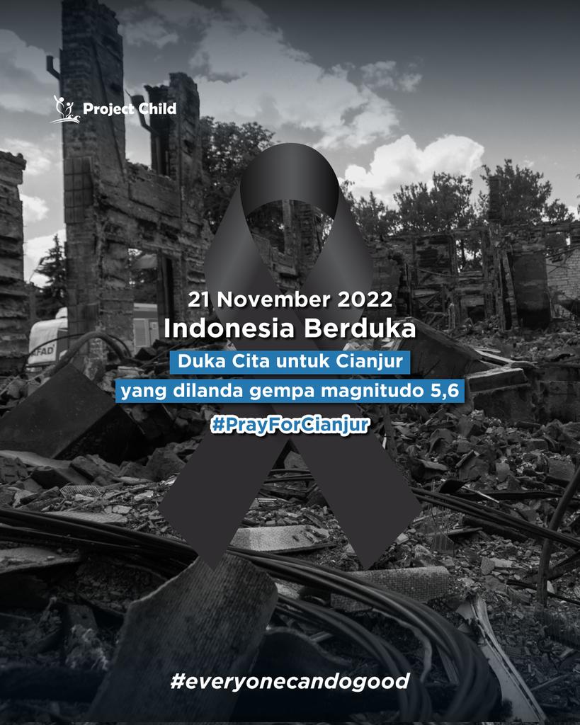 projectchildina's tweet photo. Pray for Cianjur🥀
Our deepest condolences to all of the victims for this sorrowful disaster🙏
#PrayforCianjur #Cianjur #JawaBarat #projectchild #ngo #everyonecandogood https://t.co/qjeFxvKOuA