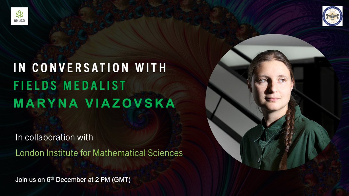 bmuco_org's tweet photo. Don't miss this opportunity to hear from one of the world's most brilliant minds about her work in mathematics and her journey as a mathematician!

Please fill out the form attached below if you’re interested! 

Link: https://t.co/wGRUw8WDn4

 #mathematician #event #interview https://t.co/N0TjLTZ3fd