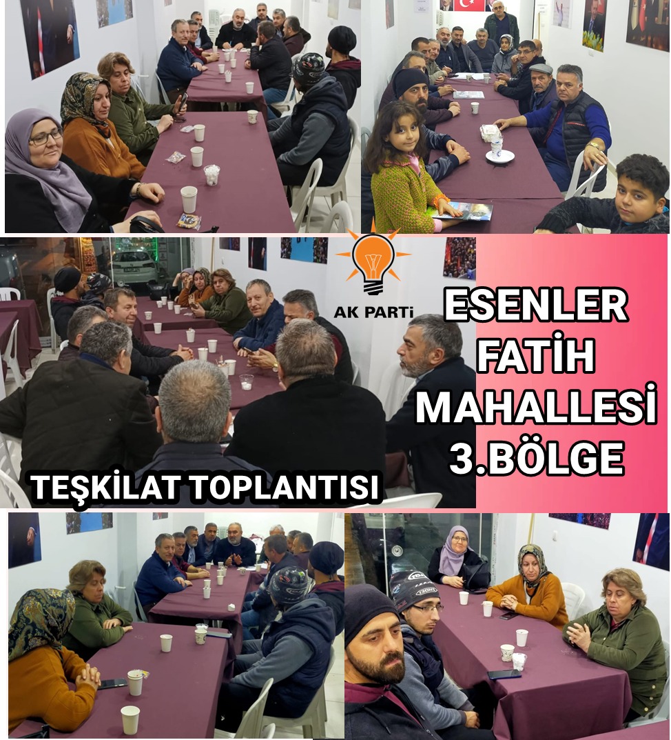 Esnlr_Fath3's tweet photo. Ak Parti Esenler Fatih Mahallesi 3.Bölge olarak, Esenler İlçe Yönetim Kurul Üyesi, Fatih Yiğit ve Meclis Üyesi Çiğdem Öz'ün  Katılımları ile Haftalık olağan toplantımızı gerçekleştirdik. @akpartiesenlerr   @umutozkan1  @KocameseYusuf @SemaSunaOzcan3 @Fatihyigity @akkadinesenler https://t.co/e8yEkuKiGq