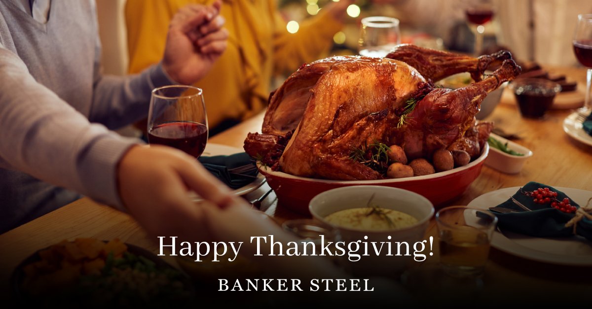 Happy Thanksgiving from Banker Steel! We are thankful for all our team members, clients and industry partners who make Banker Steel what it is year after year.