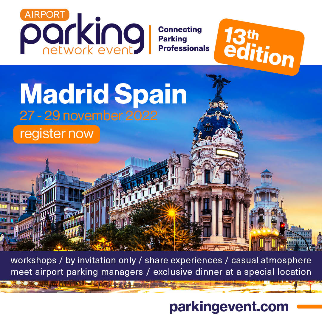 Meet our colleagues from @ScheidtBachmann at this year’s Airport Parking Network Event (APNE) in Madrid (Spain) to learn about our digital products. bit.ly/3gqLG4P - Let’s Digitize Parking! 🚀🅿️ #smartmobility #mobileparking #smartparking #apne2022