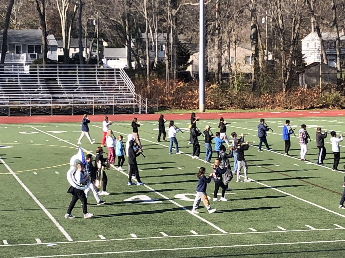 ForanBand's tweet photo. Less than 12 hours until kick off. We are ready for halftime after today’s practice! #halftimeisourtime #thanksgivingtradition #bandfamily @MPSArtsandMedia @ManeStMirror https://t.co/Q4K96rkXNJ