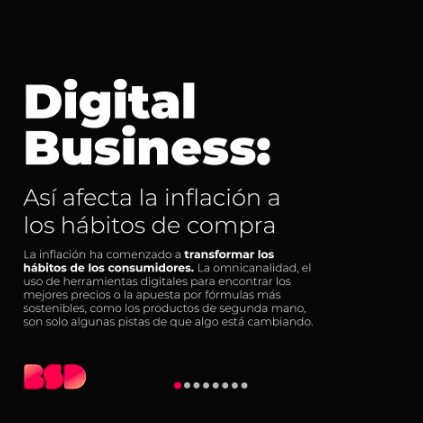 El consumidor manda y el mercado se mueve a su antojo, así que no es de extrañar que el contexto actual tenga un papel muy protagonista en los hábitos de compra. ¿Sabes qué efecto puede tener la inflación en tu negocio? BSD Digital Group te lo cuenta 👉. my.mtr.cool/wufehbqkxl