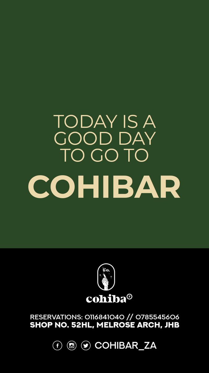 LewyThe15th's tweet photo. Tonight @cohibar_za Melrose arch https://t.co/CmPnNJ26uD