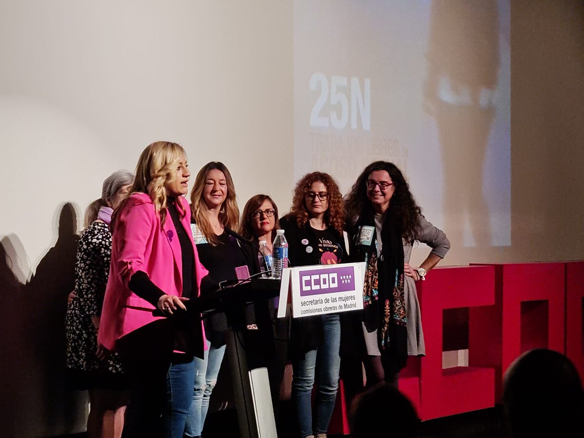 Nuestra Secretaria de las Mujeres de Servicios CCOO Madrid, Sheila Encinas, ha recogido hoy en representación de todas las Secretarías de las Mujeres de <a href="/CCOOMadrid/">CCOO de Madrid</a> el premio #25N que reconoce la labor desarrollada en la negociación de los Planes de Igualdad.

#vamosacontarlo