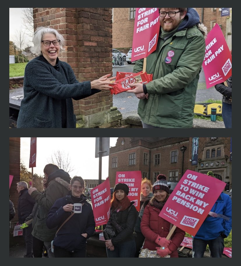 BirminghamUCU's tweet photo. #solidarity and support comes in many guises and this gift of biscuits from a former staff member was just the thing to go with a mug of #solidariTea today #ucuRising #ARPS #WeAreARPS #AngryLibrarians #AngryAdmin #AngryIT #ucuEPS @ucu @WestMidsUCU @EiEBirmingham https://t.co/ITCTXEooS5