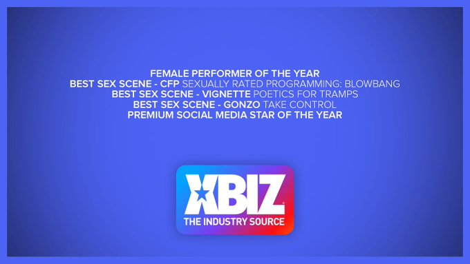 1 pic. Thank you @XBIZ for 5 nominations 🙏🏻 I’m so grateful to all the directors and performers that