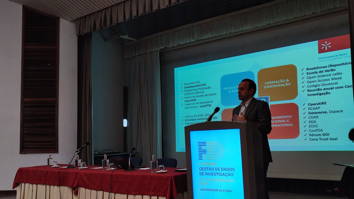 andremvieira's tweet photo. Apresentação dos serviços de apoio à gestão de #dados de #investigação da @UMinho_Oficial no #ForumGDI por @pedroprincipe https://t.co/2zeWZuBU5m