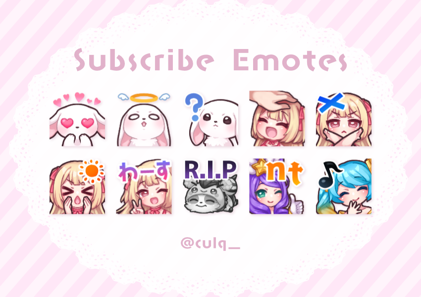 culq_'s tweet photo. 可愛いスタンプをまむしさん(@uimxx )に描いていただきました！
リスナーさんへ
たくさん使ってください💖💖 https://t.co/wDurNz42Bk