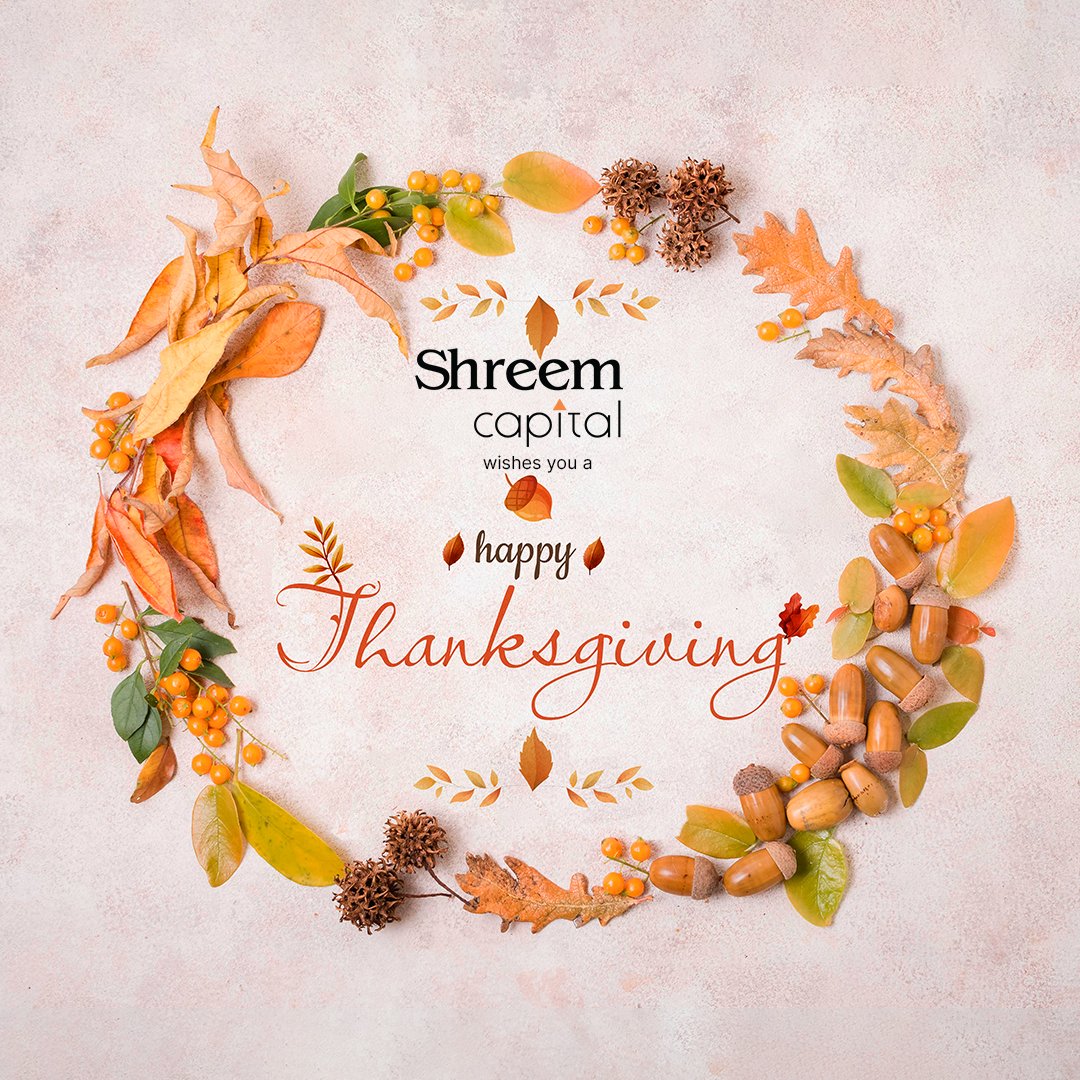 CapitalShreem's tweet photo. This Thanksgiving, Shreem Capital shares a sincere “thank you” to every member of our team and our investors who strive to keep our company moving forward.

Happy Thanksgiving!

#Thanksgiving #Shreemcapital #happythanksgiving2022 https://t.co/3qcu5T9QhJ