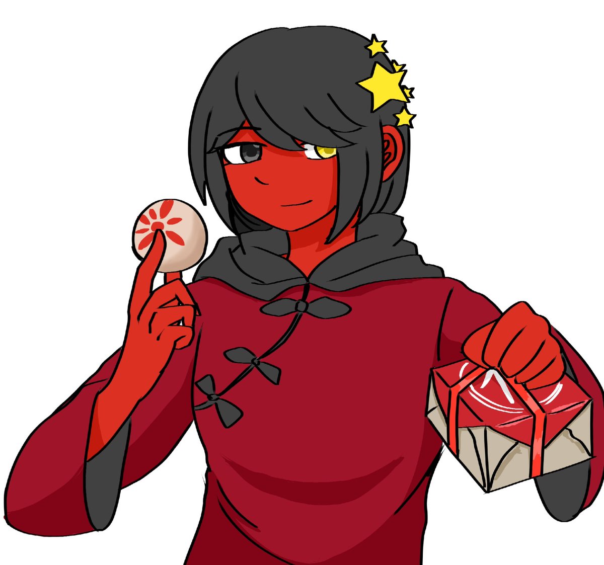 BanXiaYu's tweet photo. #countryhumans
#countryhumanschina
要尝尝中国的糕点吗 https://t.co/UhRffrXwdw