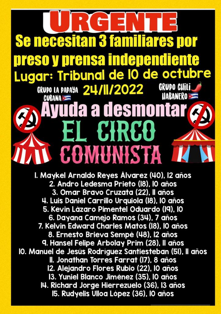 <a href="/chili_habanero/">@avanadelatorre @lapapayacubana</a> 
<a href="/zaidecuba1/">Sayde Chaling-Chong García</a> 
<a href="/lachy77/">Lázaro Mireles</a> 
<a href="/GasconYusa/">Yusil Gascon 🇨🇵🇨🇺🇪🇦🇪🇺</a> 
<a href="/alianza_aiecc/">@alianza-aiecc</a> 
<a href="/MarcoPellitero/">Marco Pellitero</a> 
<a href="/Dmery284Delgado/">CACCIA SINISTRATI</a> 
<a href="/Cdl01133617L/">C.D. L 🇨🇺🇮🇹</a> 
<a href="/PinilloYeniffer/">Yeniffer Pinillo</a> 
<a href="/MartaOrdaz3/">Marta Ordaz #15N</a> 
<a href="/RETUMBANDO1/">ARROZ CON FRIJOLES</a> 
<a href="/LazaroPons2/">Lazaro Pons</a> 
<a href="/chili_habanero/">@avanadelatorre @lapapayacubana</a>