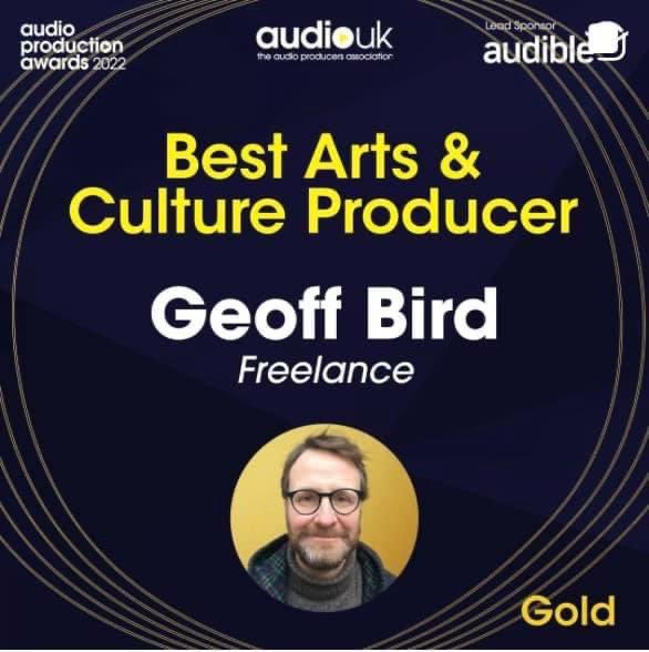 notablepod's tweet image. Huge congratulations to our superstar producer @garthurb who just won BEST ARTS AND CULTURE PRODUCER at the @WeAreAudioUK Awards for the SECOND YEAR IN A ROW - he really is the very best 👏👏👏👏👏