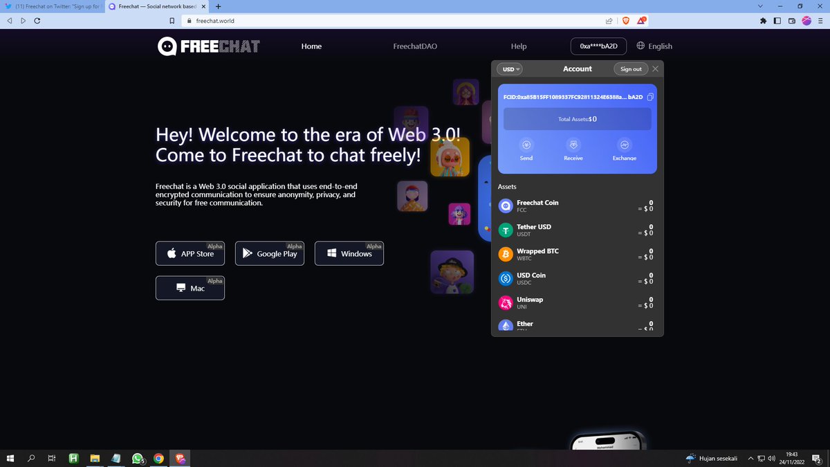 wok_ji's tweet photo. @FreeChat_App all task done sir... 
@haeunbyuol @wok_ji @cha_waaIN 
0xa85B15FF1089337FC92811324E6388a1d72fbA2D https://t.co/xm26sSK0Qm