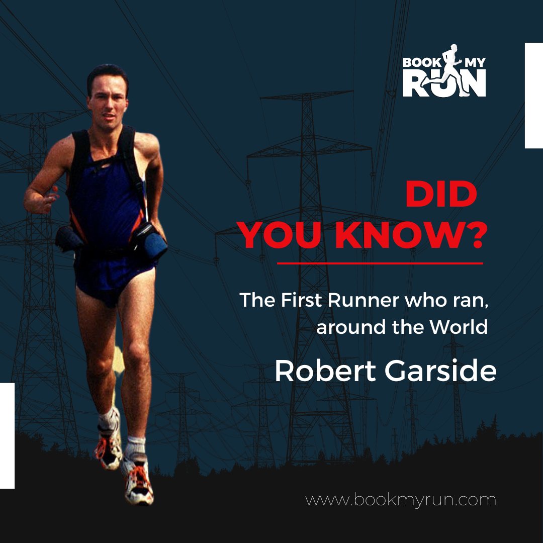 bookmyrun's tweet photo. Robert Garside, calling himself The Runningman, is a British runner who is credited by Guinness World Records as the first person to run around the world.
.
#indiarunning  #bestrunners  #sports #races #letsrun #marathonrunner #runningpartner #run #athelete ##bookmyrun #vvmm https://t.co/CwT37yEAy6