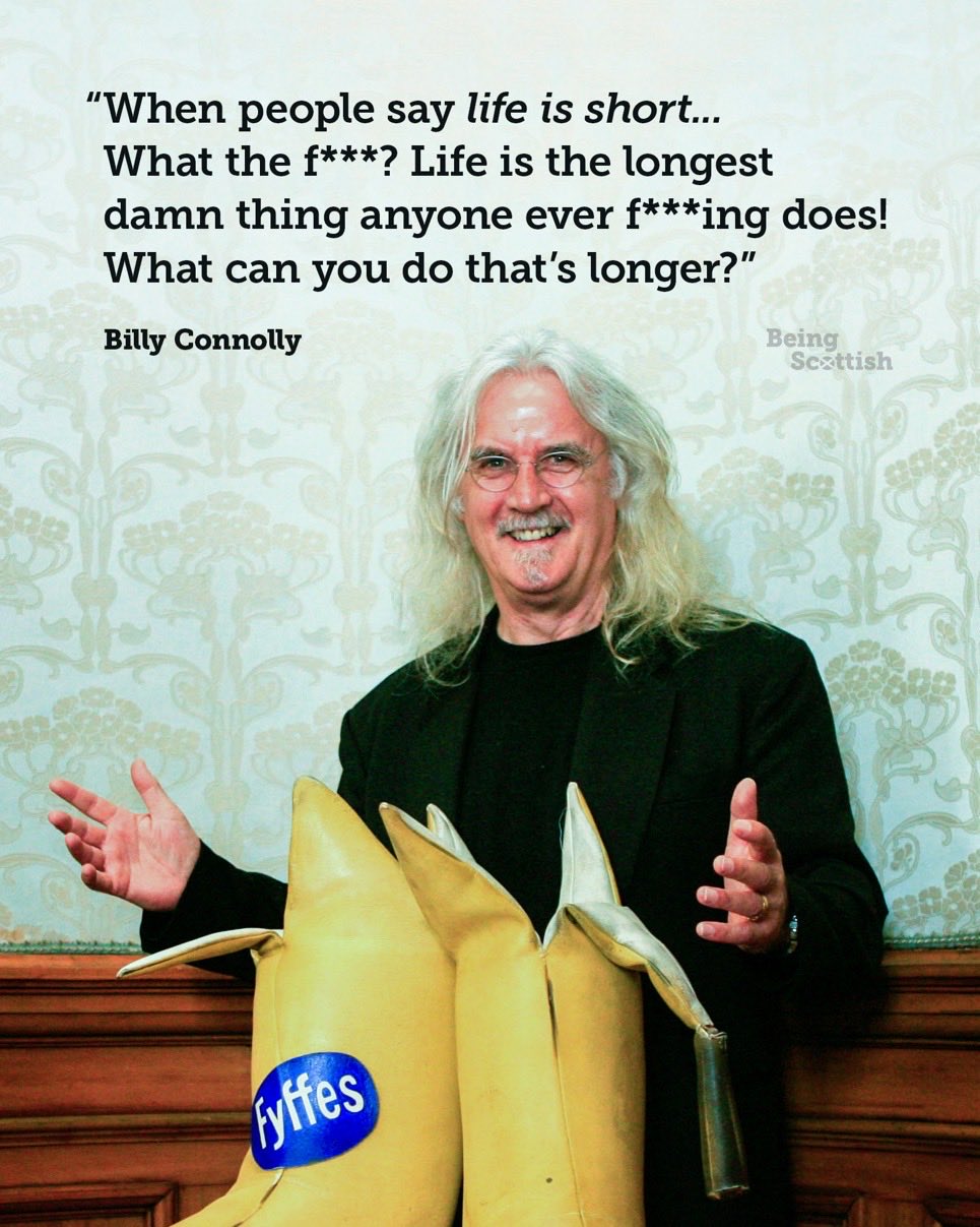 Happy 80th birthday to Billy Connolly 