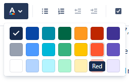 nschurando's tweet photo. @Confluence not even naming colors right; or unilaterally deciding that people should not use actual red in documents? https://t.co/4CFVR4OGQx