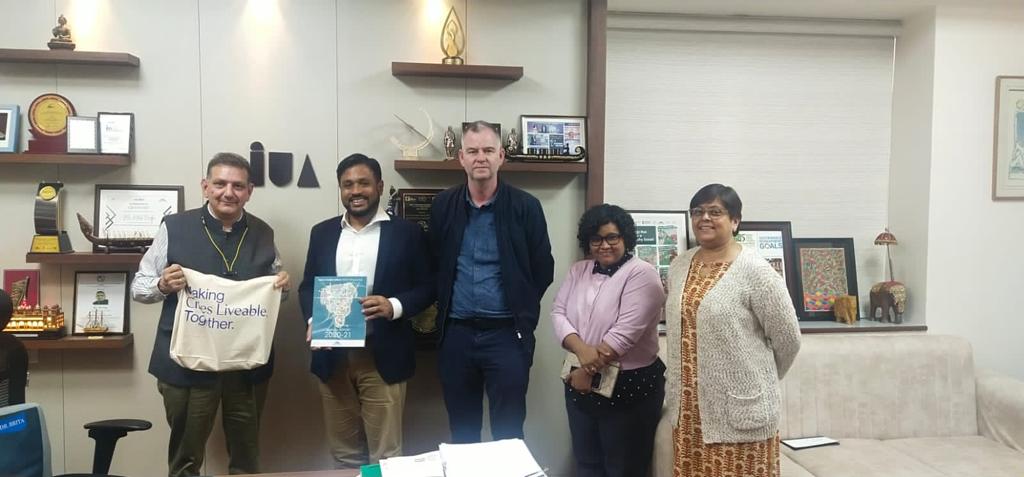 .<a href="/hiteshvaidya/">hitesh Vaidya</a>, Director <a href="/NIUA_India/">NIUA_India</a>, <a href="/debs708/">Debjani Ghosh</a> &amp; <a href="/saylitweets/">Sayli Udas Mankikar</a> met <a href="/HamdanMajeed/">Hamdan Abdul Majeed</a> &amp; Matt Benson of <a href="/mythinkcity/">Think City</a> today to discuss opportunities for building capacities, sharing knowledge around #skilling #culture #resilience #digitalisation #UrbanData during India's #G20 presidency.