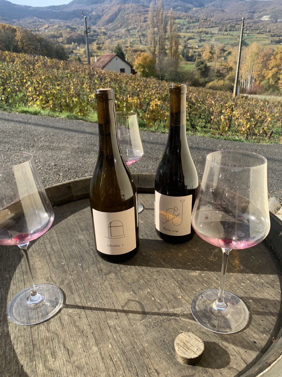 jice_peraud's tweet photo. Porter les mêmes couleurs était un plaisir, découvrir ta production en ta compagnie est un bonheur. Merci Axel! #reconversion #reconversionreussie #ancienproneovigneron #axeldomont https://t.co/w0tvexaSJ2
